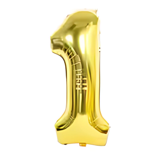 Números de globo - Oro