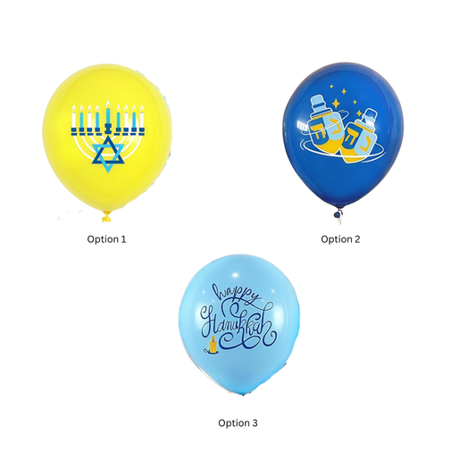 Happy Hanukah - Single Balloon w/ print