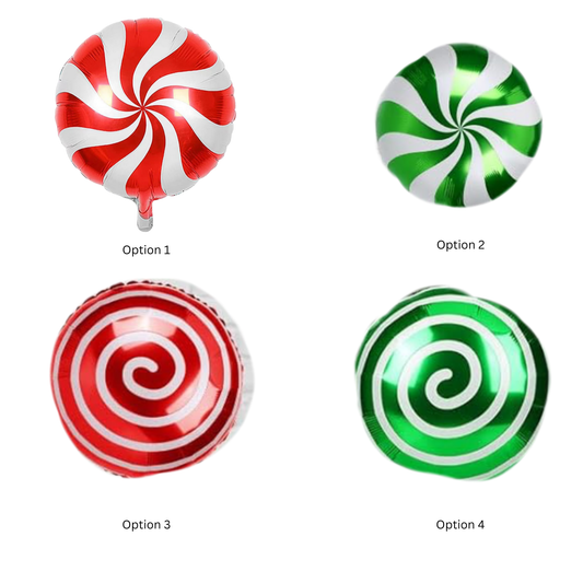 Holiday Candy - Single Balloon w/ print